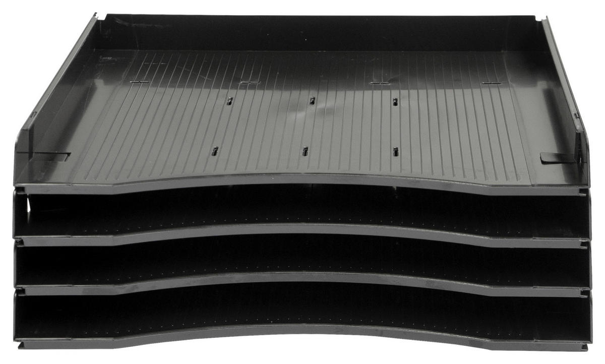 SCHUBKASTENEINSATZ 33,7/13,5/21,2 cm   - Schwarz, Konventionell, Kunststoff (33,7/13,5/21,2cm) - Moderano