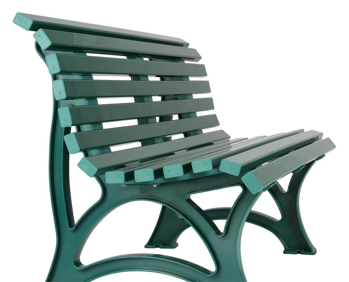 GARTENBANK 150/80/64 cm   - Grün, Basics, Kunststoff (150/80/64cm) - Modante