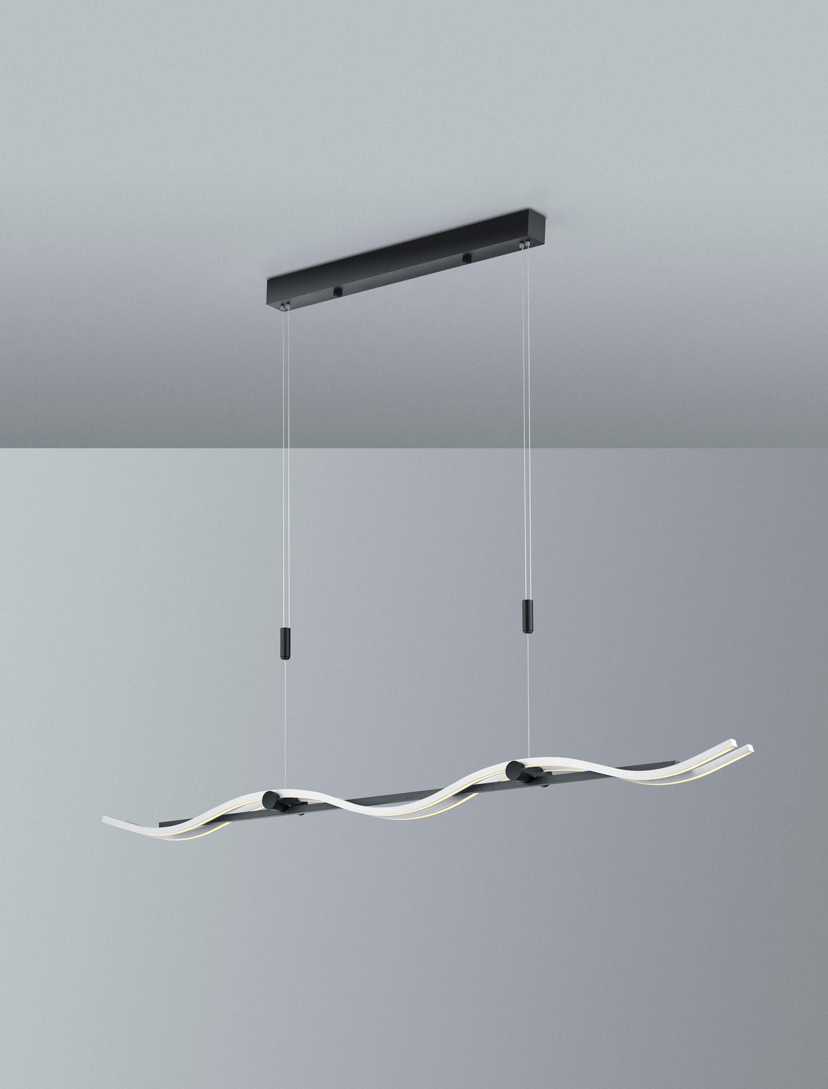 LED-HÄNGELEUCHTE 125/7/140 cm  - Schwarz, Basics, Metall (125/7/140cm) - BOPP