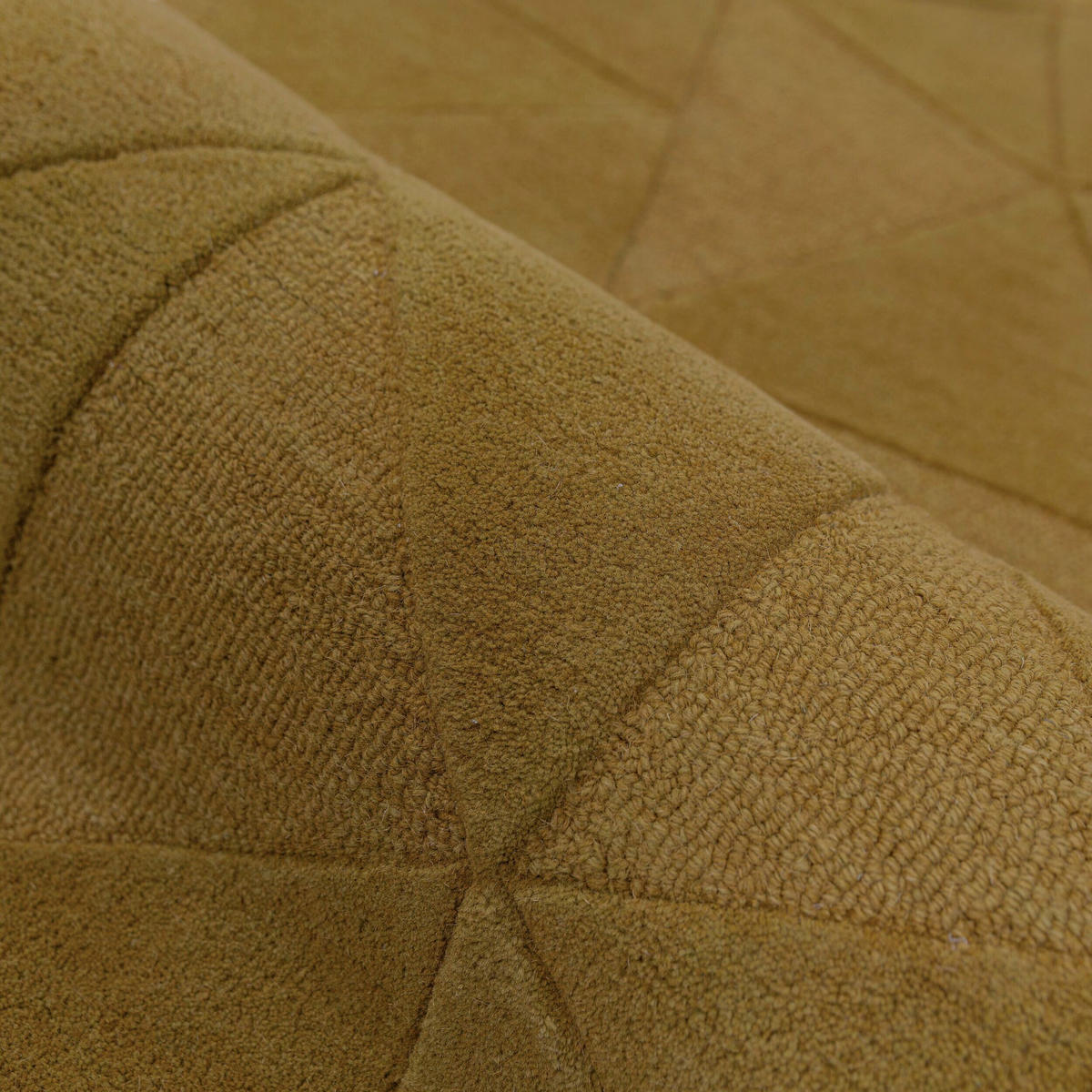 WOLLTEPPICH 160/230 cm Wiggle Goldfarben rechteckig  - Goldfarben, Basics, Textil (160/230cm) - Flair Rugs