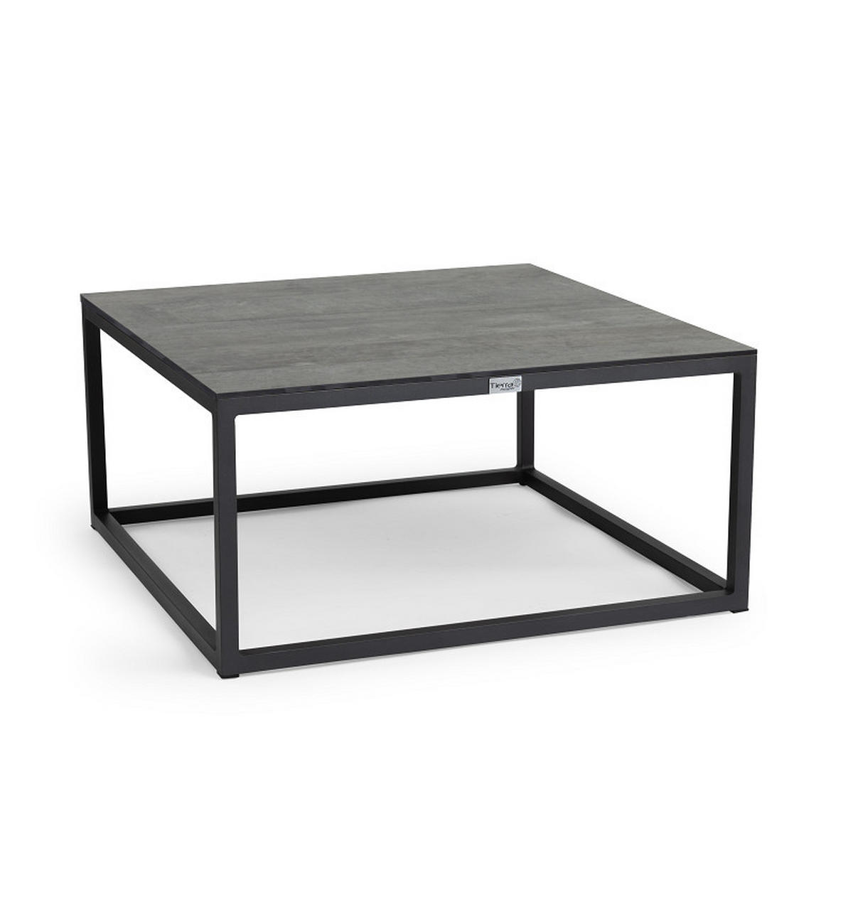 LOUNGETISCH  - Anthrazit/Grau, Modern, Kunststoff/Metall (80/80/40cm) - Tierra Outdoor