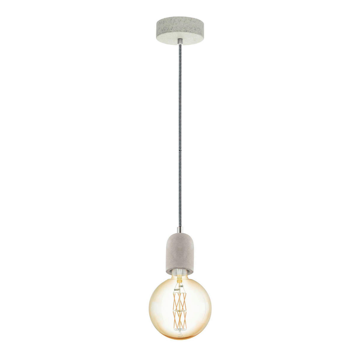 HÄNGELEUCHTE Yorth 11/200 cm   - Grau, Basics, Metall (11/200cm) - Eglo
