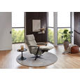RELAXSESSEL in Textil Beige  - Beige/Schwarz, Design, Textil/Metall (68/117/85cm) - Cantus