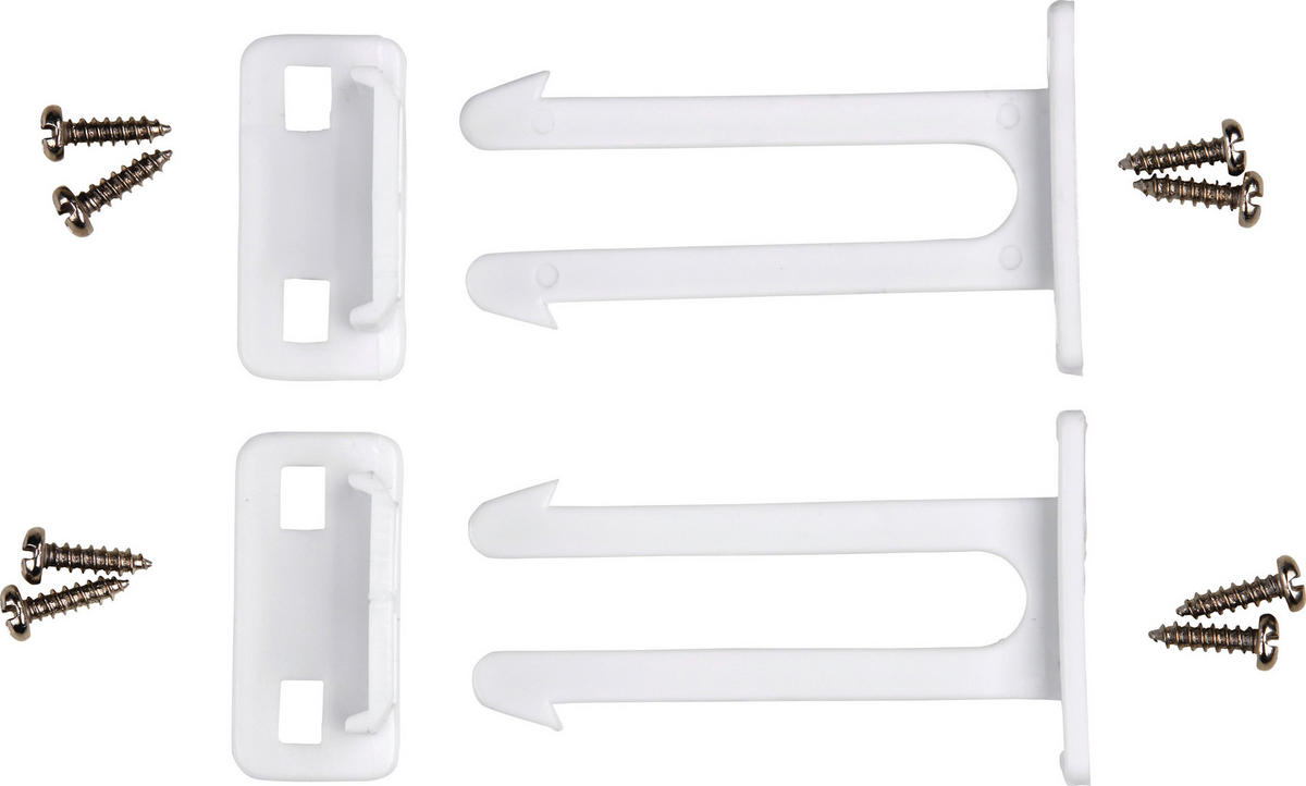 DĚTSKÁ POJISTKA - bílá, Basics, plast (4,4/7cm) - My Baby Lou