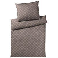 WENDEBETTWÄSCHE 2-teilig Soft Cornflower Flanell 140/200 cm  - Braun, Basics, Textil (140/200cm) - Elegante
