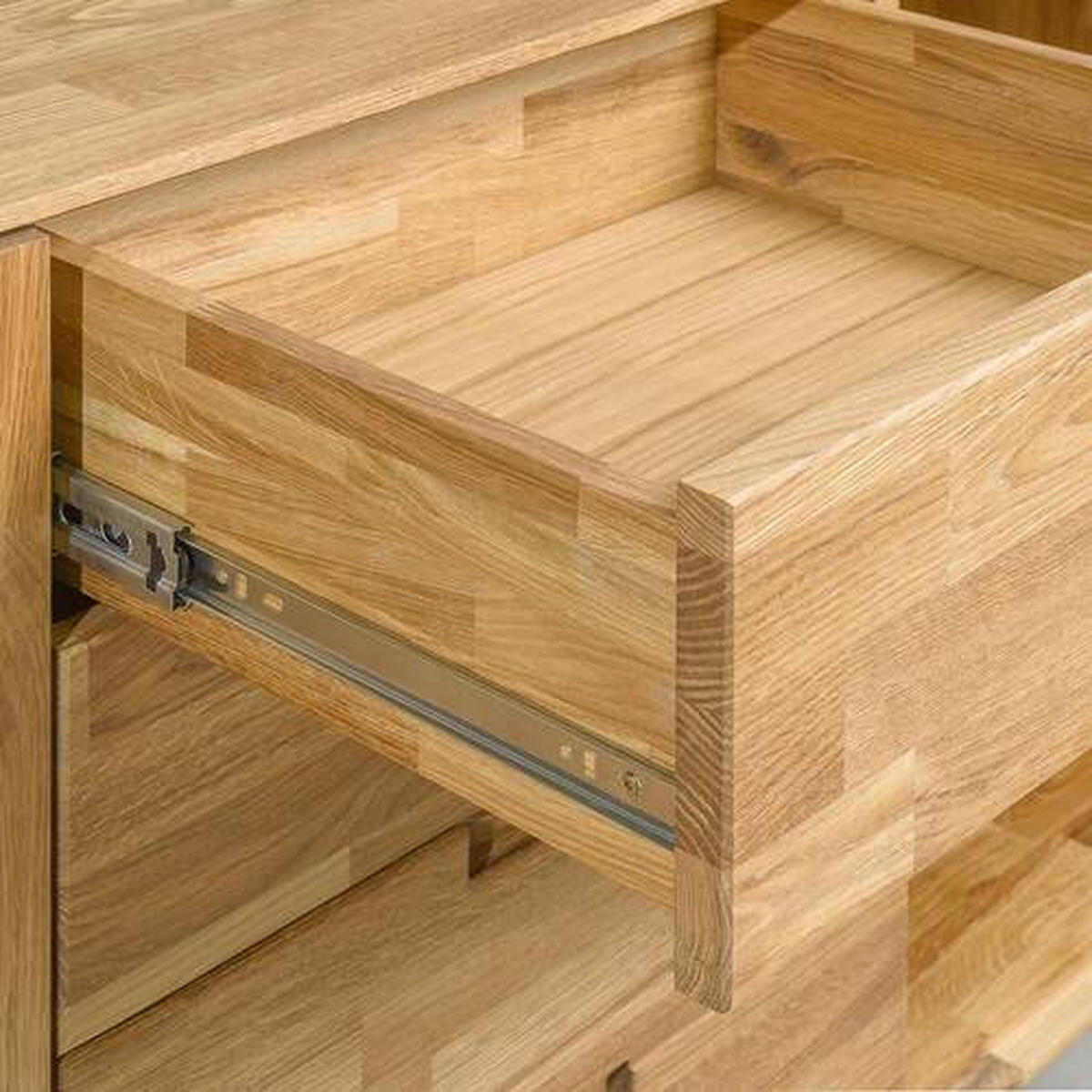 SIDEBOARD Wildeiche  160/89,1/40 cm  - Wildeiche, Natur, Holz (160/89,1/40cm) - home24