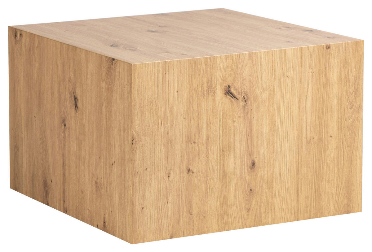 BEISTELLTISCH 60/60/40 cm Eichefarben quadratisch  - Eichefarben, Design, Holzwerkstoff (60/60/40cm) - MID.YOU