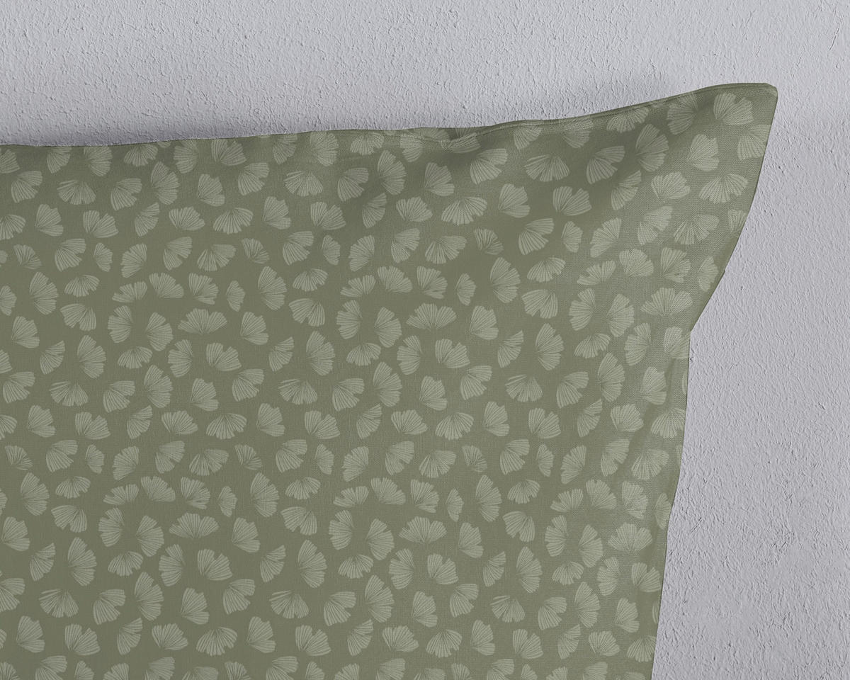 WENDEBETTWÄSCHE 2-teilig HIP Satin 140/200 cm  - Dunkelgrün/Grün, Basics, Textil (140/200cm)