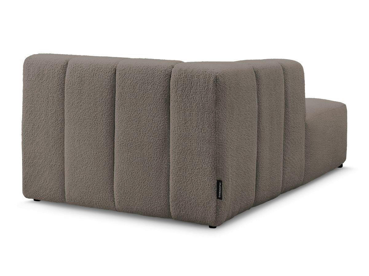 SOFAELEMENT ANNECY Bouclé Taupe  - Taupe/Schwarz, MODERN, Kunststoff/Textil (120/72/170cm)
