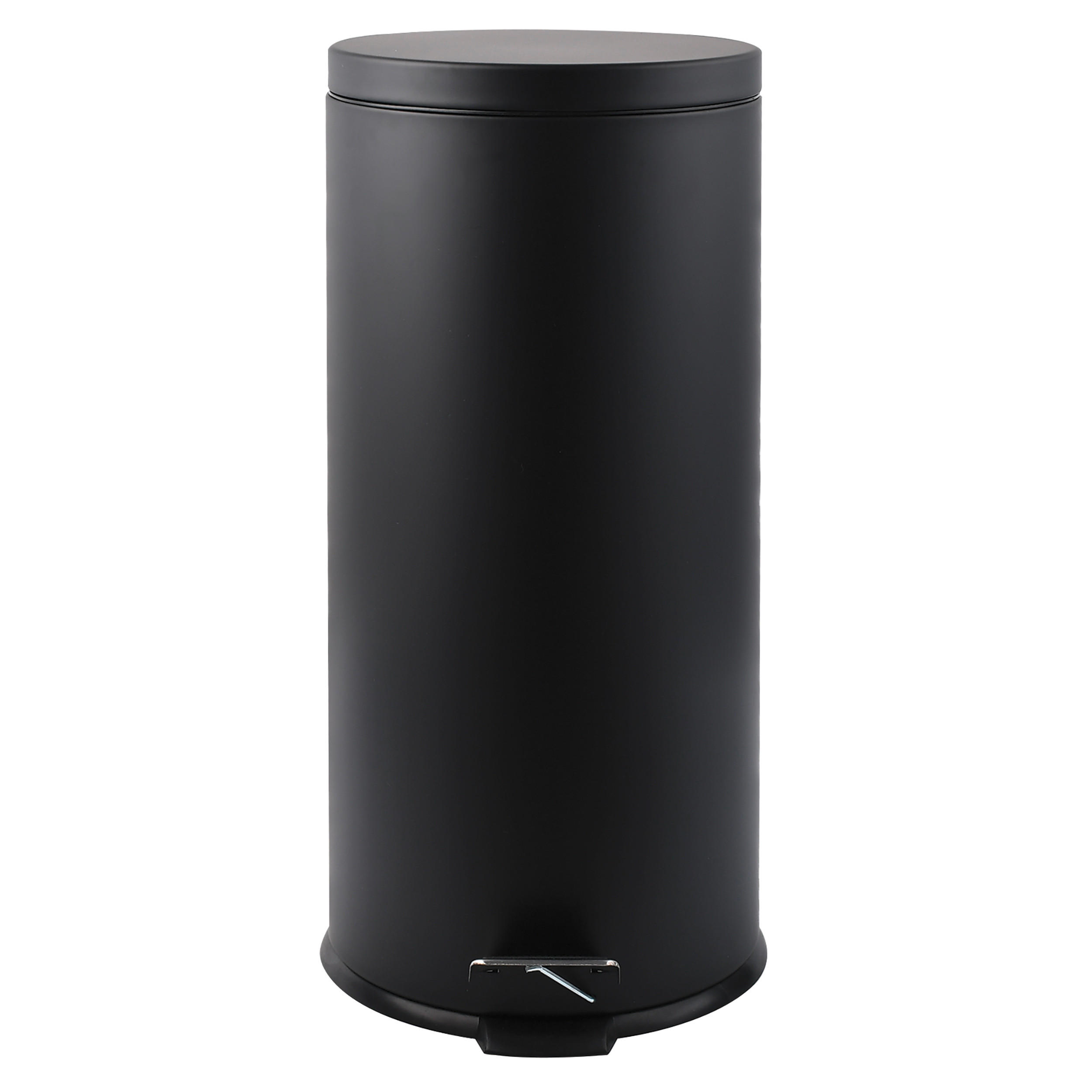 ABFALLEIMER 30 l  Metall  - Schwarz, Basics, Kunststoff/Metall (29.5/63.5/29.5cm) - MSV-Spirella