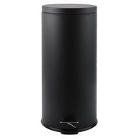 ABFALLEIMER 30 l  Metall  - Schwarz, Basics, Kunststoff/Metall (29.5/63.5/29.5cm) - Spirella