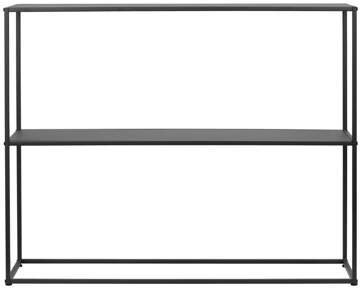 KONSOLENTISCH in Metall   - Schwarz, Modern, Metall (100/79/29cm) - PBJ