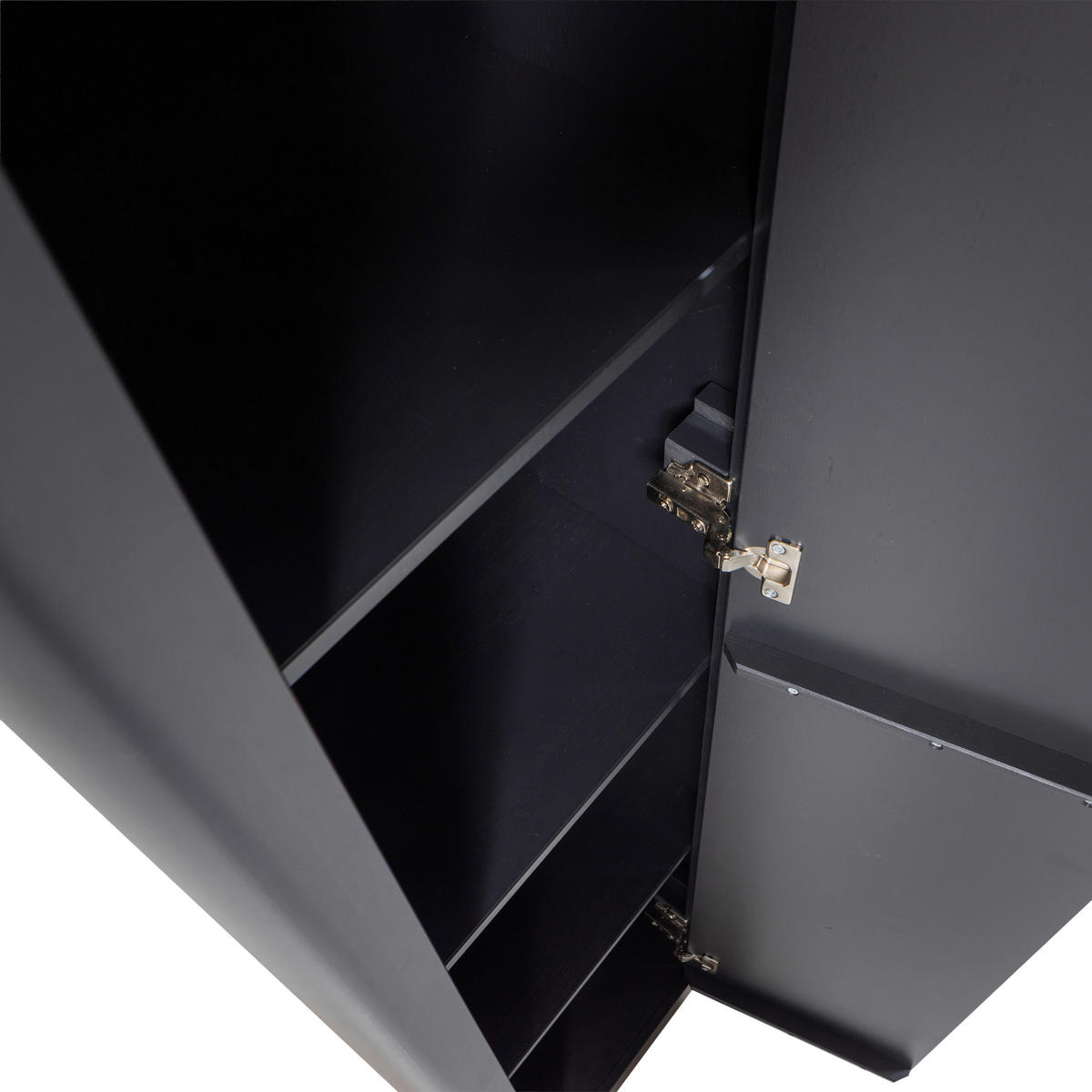 MEHRZWECKSCHRANK 45/217/39 cm  in Schwarz  - Schwarz, Design, Holz (45/217/39cm) - Livetastic