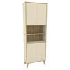 HOCHSCHRANK 66/195/32,5 cm  - Champagner/Eiche Artisan, MODERN, Holzwerkstoff/Kunststoff (66/195/32,5cm) - MID.YOU
