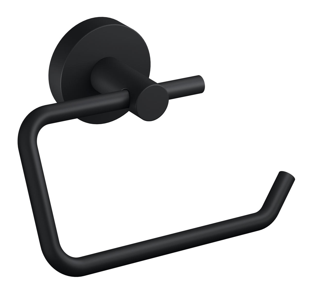 TOILETTENPAPIERHALTER - Schwarz, Basics, Metall (9,9/5,3/14cm) - Tesa