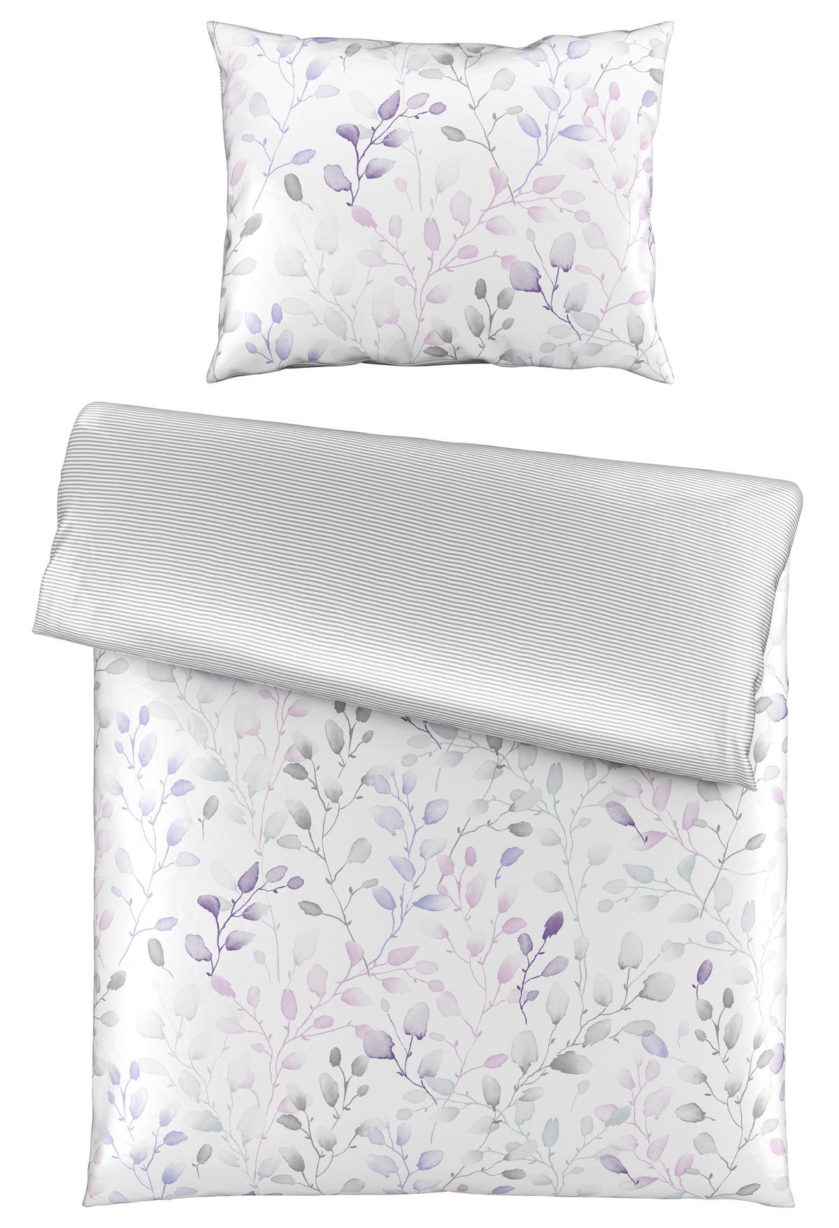 ÁGYNEMŰHUZAT-GARNITÚRA 140/200 cm  - lila/fehér, Konventionell, textil (140/200cm) - Esposa