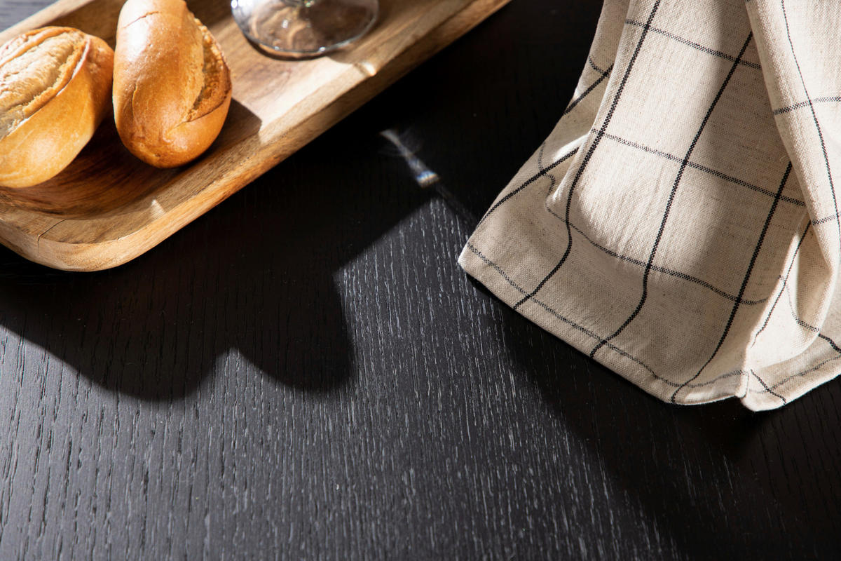 ESSTISCH in Metall, Holzwerkstoff 115/115/74 cm  - Schwarz, Design, Holzwerkstoff/Metall (115/115/74cm) - Livetastic