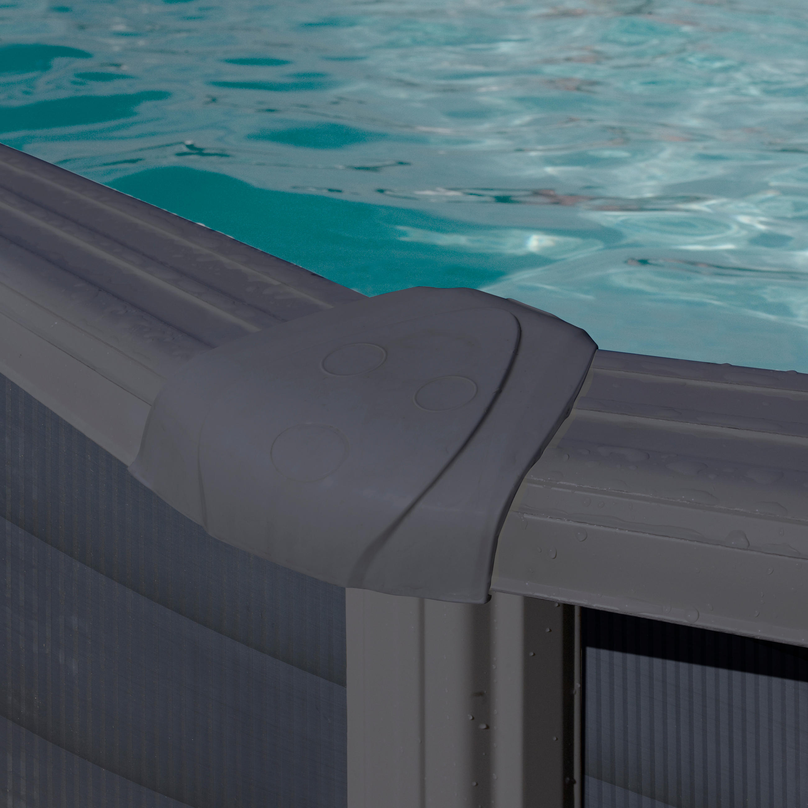 POOL-SET 2024 610/375/120 cm  - Grau, KONVENTIONELL, Metall (610/375/120cm) - Gre