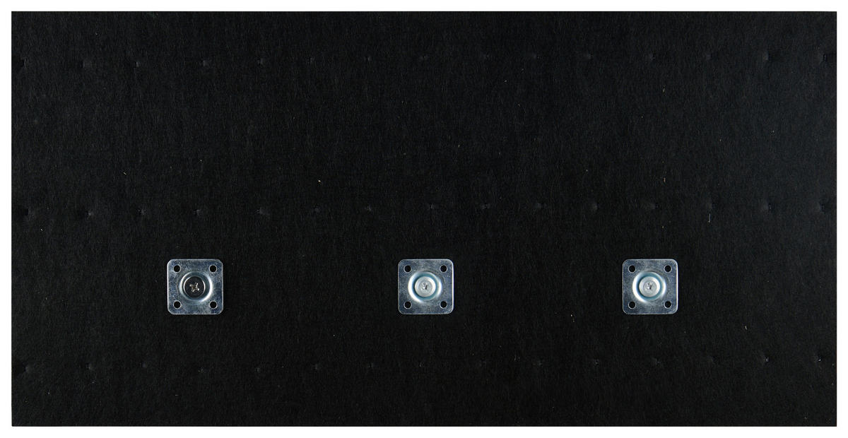 GARDEROBENPANEEL  in 60/30/7 cm  - Schwarz/Grau, MODERN, Holzwerkstoff/Textil (60/30/7cm) - Xora