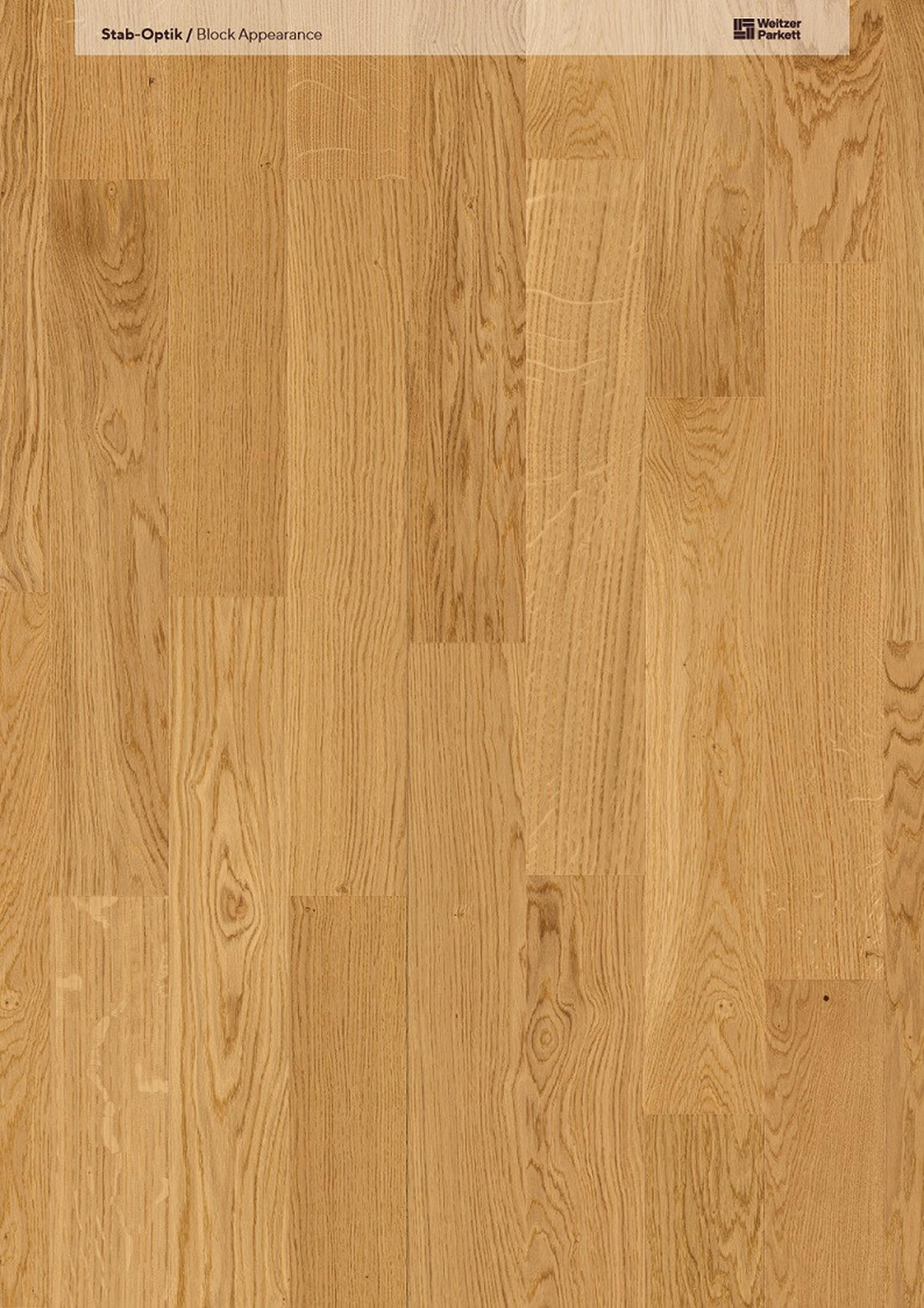 FISCHGRÄT Eiche natur Stab 750  per  m² - Eichefarben, Design, Holz (75/12,5/0,93cm) - Weitzer Parkett