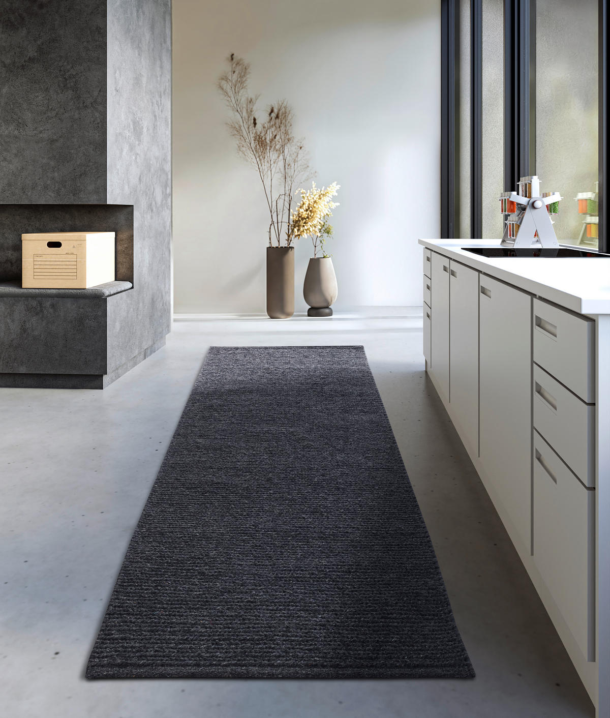 LÄUFER 80/200 cm Kollektion 1748  - Anthrazit, Basics, Textil (80/200cm) - Villeroy & Boch