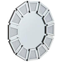 WANDSPIEGEL 96,7/96,7/3,9 cm    in organisch  - Klar, Design, Glas/Holzwerkstoff (96,7/96,7/3,9cm) - MID.YOU