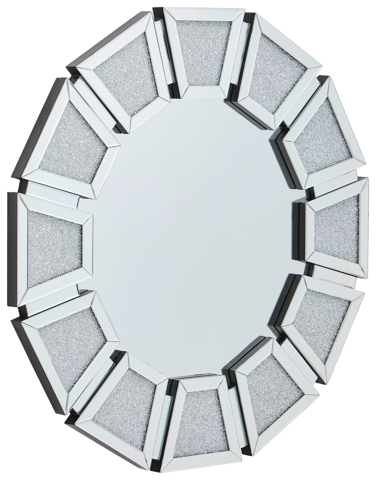 WANDSPIEGEL 96,7/96,7/3,9 cm    in organisch  - Klar, Design, Glas/Holzwerkstoff (96,7/96,7/3,9cm) - MID.YOU