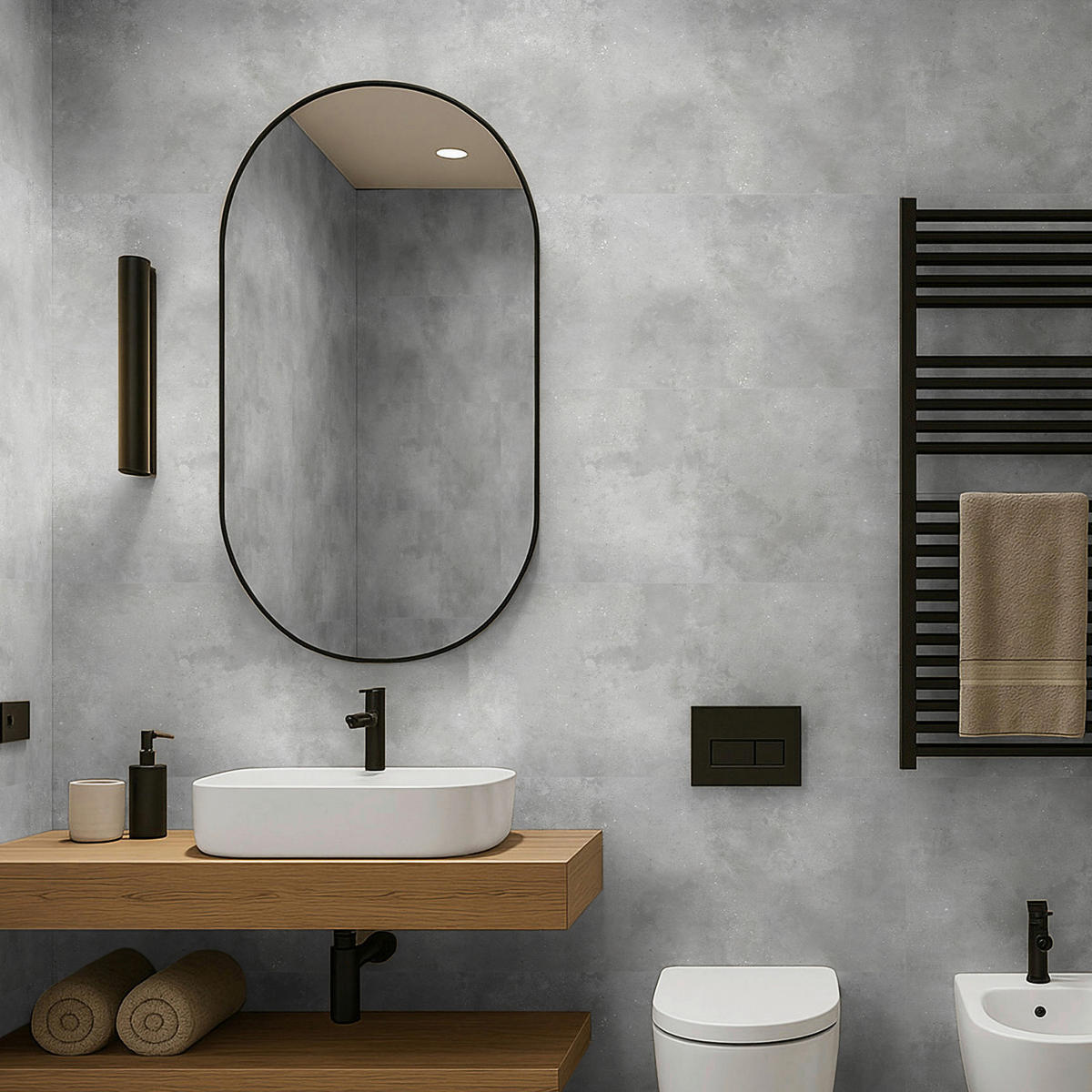 Vinyl für die Wand XL  - Hellgrau, MODERN, Kunststoff (120/60/0,37cm)