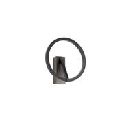LED-WANDLEUCHTE Elara 22/10 cm   - Schwarz, Design, Kunststoff/Metall (22/10cm) - Helestra