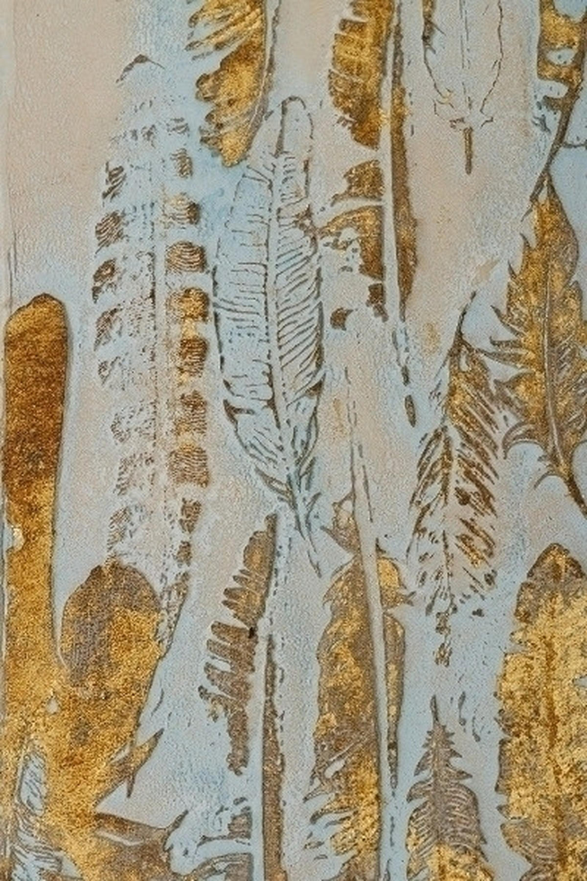 ÖLGEMÄLDE Abstraktes  - Multicolor, Basics, Holzwerkstoff (100/50cm)