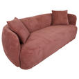 BIGSOFA Flachgewebe Rostfarben  - Rostfarben/Schwarz, KONVENTIONELL, Kunststoff/Textil (228/73/103cm) - Ambia Home