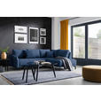 ECKSOFA  in Webstoff Dunkelblau  250/191 cm  - Schwarz/Dunkelblau, Design, Textil/Metall (250/191cm) - Carryhome