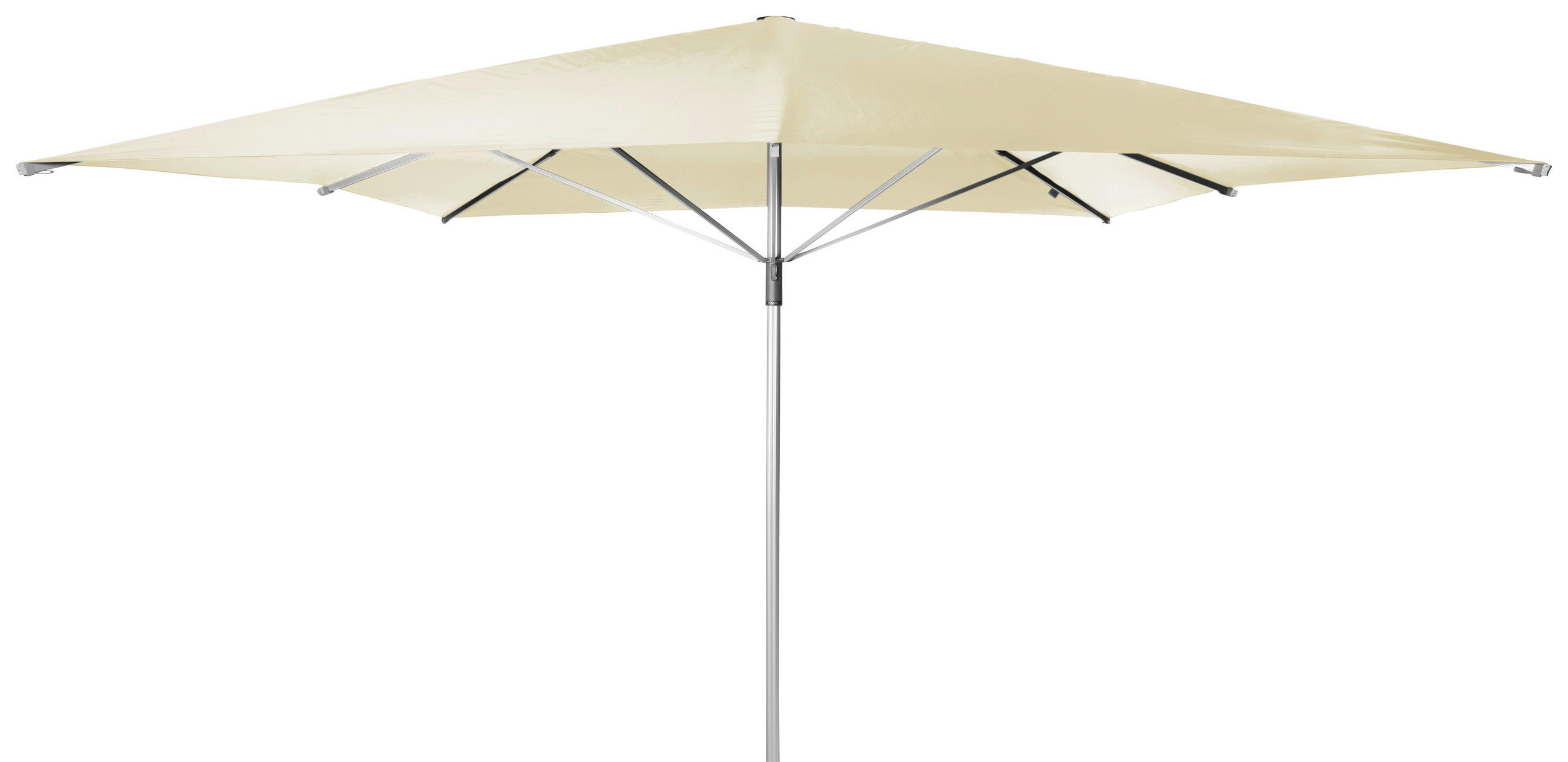 SONNENSCHIRM 400x400 cm Naturfarben  - Alufarben/Naturfarben, Basics, Textil/Metall (400/400cm) - Doppler
