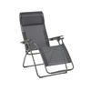 GARTEN-RELAXSESSEL Stahl  - Dunkelgrau/Titanfarben, Basics, Kunststoff/Textil (71/115/88cm) - Lafuma Mobilier