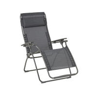 ZAHRADNÍ RELAXAČNÍ ŽIDLE, kov, textil - tmavě šedá/titanová, Basics, kov/textil (71/115/88cm) - Lafuma Mobilier