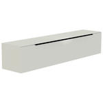 LOWBOARD  210/41/45 cm  Beimöbel erhältlich, hängend, Abdeckplatte aus Glas  - Schwarz/Weiß, Design, Glas/Holzwerkstoff (210/41/45cm) - Moderano