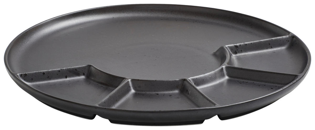 FONDUETELLER Schwarz 24,2 cm COPPA KURO  - Schwarz, Design, Keramik (24,2cm) - ASA