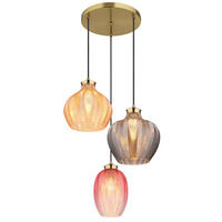 HÄNGELEUCHTE 45/120 cm  - Goldfarben/Multicolor, Basics, Glas/Metall (45/120cm) - Globo