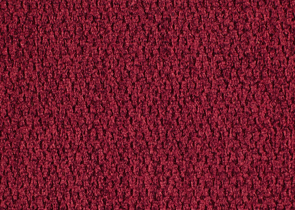 ECKSOFA in Chenille Rot  - Rot/Schwarz, Design, Textil/Metall (220/310cm) - Beldomo Style