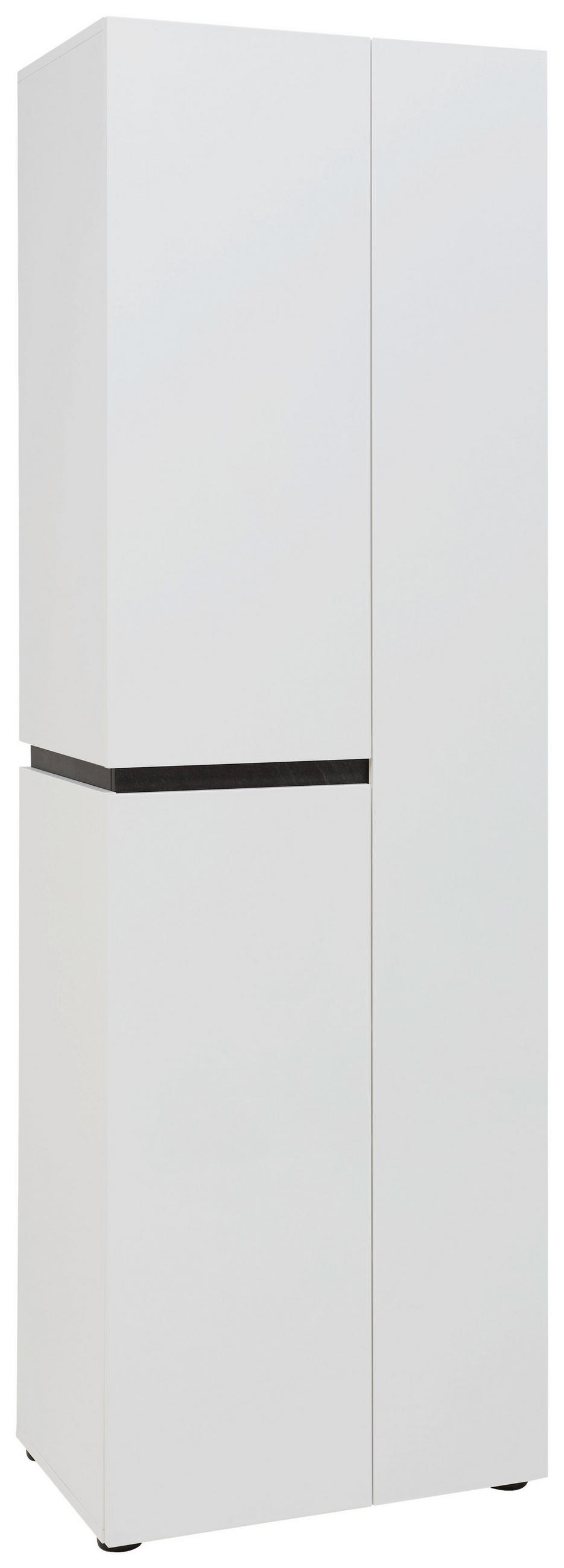 GARDEROBENSCHRANK Anthrazit, Weiß - Anthrazit/Weiß, Design, Holzwerkstoff (60,5/190/42,6cm) - Voleo