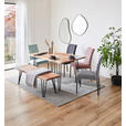 ESSTISCH in Holz, Metall 140/90/76 cm - Schwarz/Akaziefarben, Design, Holz/Metall (140/90/76cm) - Landscape