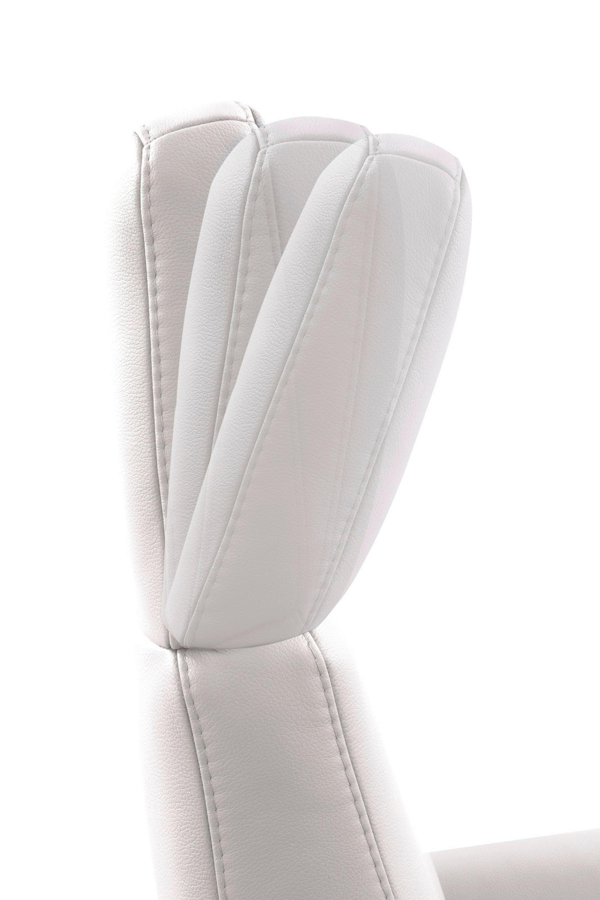 DREHSTUHL  in Weiss  - Chromfarben/Weiss, Konventionell, Leder/Metall (71/110/82cm) - Sit & More