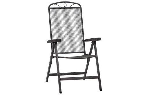 Siena Garden Gartenklappsessel Anthrazit 65x103x60 cm