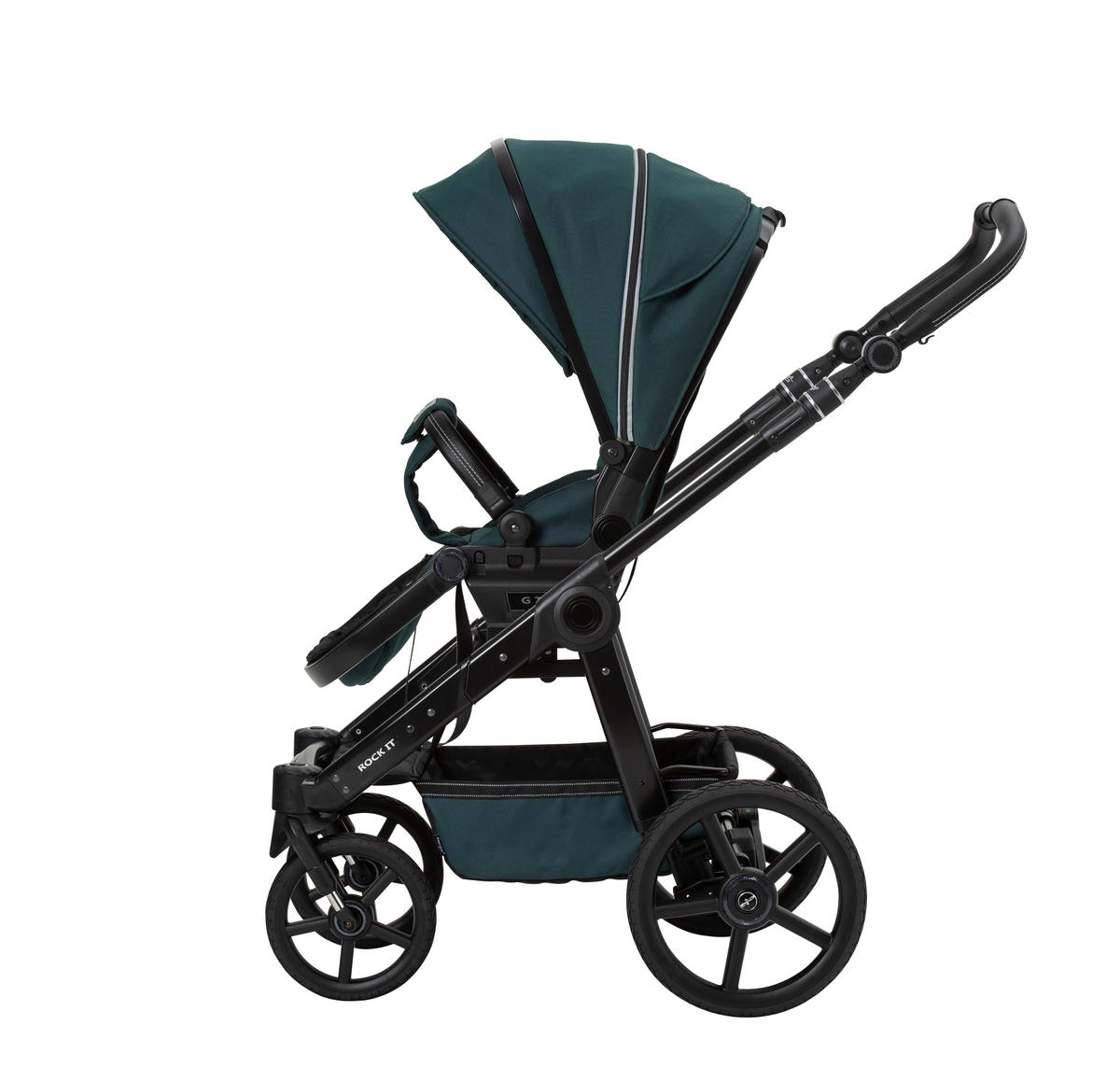 KINDERWAGENSET Outdoor Activity  - Dunkelgrün, Basics, Textil (58,5/115/102cm) - Hartan