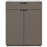 SCHUHSCHRANK lackiert Schlammfarben - Schlammfarben/Schwarz, Design, Holzwerkstoff/Metall (84/103/36cm) - Dieter Knoll