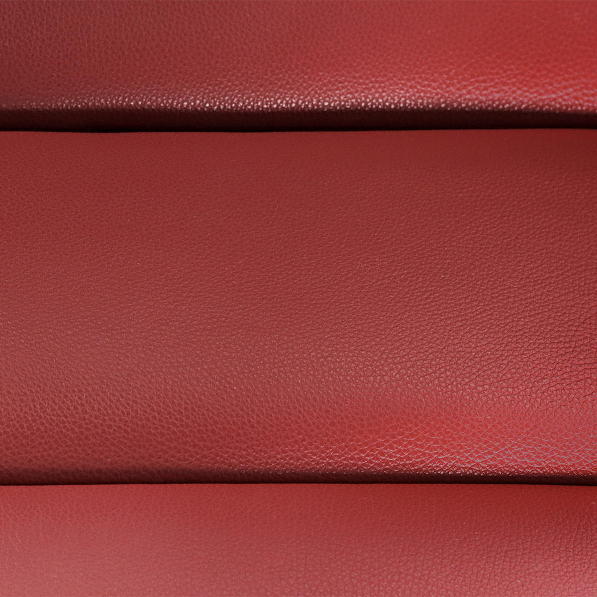 RELAXLIEGE in Echtleder Rot  - Rot/Schwarz, Design, Leder/Metall (65/65-95/171cm) - Livetastic