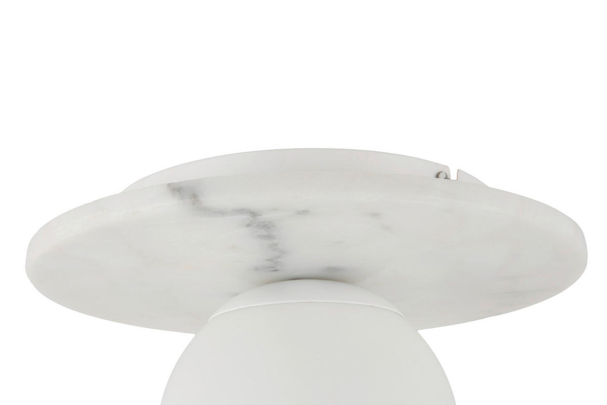 DECKENLEUCHTE 28/19 cm   - Weiß, Design, Glas/Stein (28/19cm) - Collet's Monde