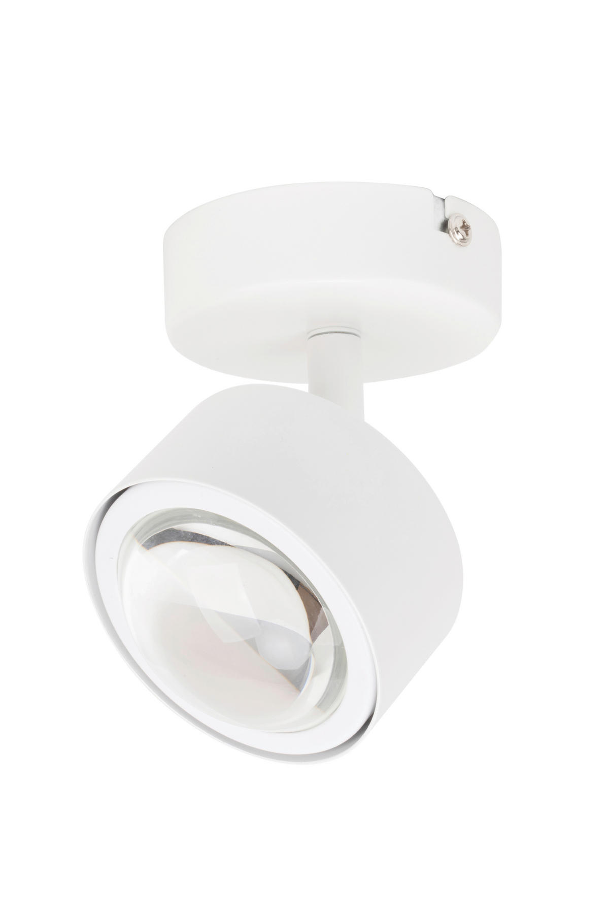 LED-STRAHLER Puk 8/10,8 cm   - Weiß, Design, Metall (8/10,8cm) - Novel