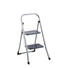 KLAPPTRITTLEITER - Silberfarben/Schwarz, Metall (47/56/82cm) KLAPPTRITTLEITER - Silberfarben/Schwarz, Metall (47/56/82cm)