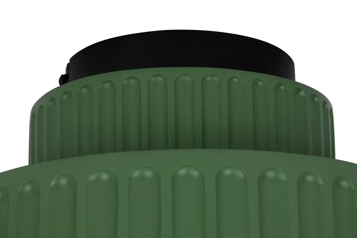 DECKENLEUCHTE 23/18,5 cm   - Grün, Design, Kunststoff/Metall (23/18,5cm) - Collet's Monde